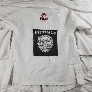 Fuji Kimono Mens A3 White Traditional Martial Arts Karate Gi Jacket Top